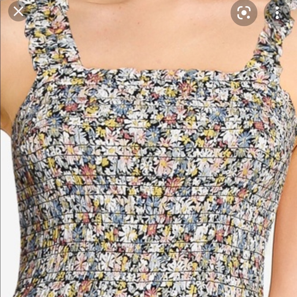 Abercrombie Smocked Floral Cami
